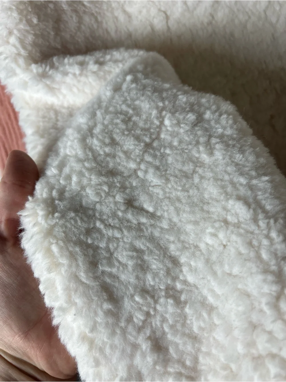Zicoto Pink White Baby Blanket Muslin Cotton Sherpa Reversible Lovey